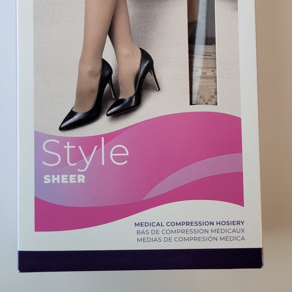 Sigvaris Medical Compression Hosiery / Thigh-high / SL / Honey / 781NSLO33 - Picture 2 of 5